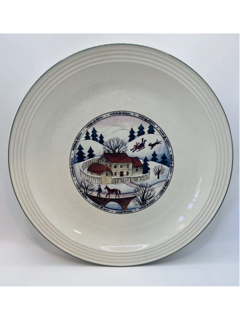 Vintage Studio Nova WINTER Seasons Dinner Plate 10.75” Farmhouse Nature Country